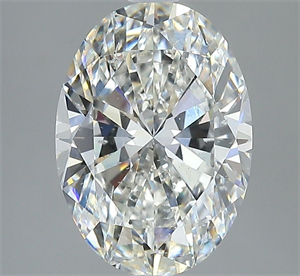Foto Diamante Natural 3.01 quilates, Ovalado , Color I, claridad SI1 y certificado GIA de