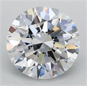 Lab Grown Diamond 1.00 Carats, Round with Excellent Cut, D Color, VVS2 Clarity and Certified by IGI