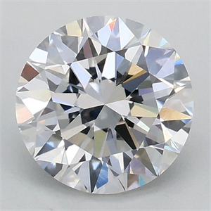 Picture of Lab Grown Diamond 1.00 Carats, Round with Excellent Cut, D Color, VVS2 Clarity and Certified by IGI