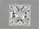 Natural Diamond 0.55 Carats, Princess with  Cut, J Color, VVS1 Clarity and Certified by GIA
