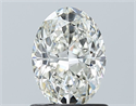 Natural Diamond 1.01 Carats, Oval with  Cut, H Color, VVS2 Clarity and Certified by GIA