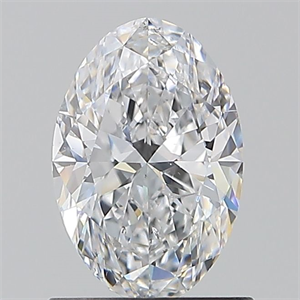 Picture of Natural Diamond 1.00 Carats, Oval with  Cut, D Color, SI2 Clarity and Certified by GIA
