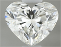 Natural Diamond 0.50 Carats, Heart with  Cut, I Color, VS1 Clarity and Certified by GIA