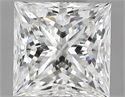 Diamante Natural 1.50 quilates, Princesa , Color H, claridad VS1 y certificado HRD