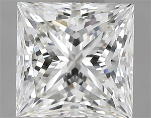 Foto Diamante Natural 1.50 quilates, Princesa , Color H, claridad VS1 y certificado HRD de