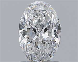 Picture of Natural Diamond 1.02 Carats, Oval with  Cut, D Color, SI2 Clarity and Certified by GIA