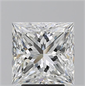 Natural Diamond 3.53 Carats, Princess with  Cut, G Color, IF Clarity and Certified by GIA