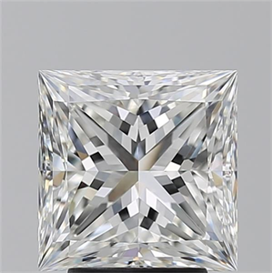 Picture of Natural Diamond 3.53 Carats, Princess with  Cut, G Color, IF Clarity and Certified by GIA
