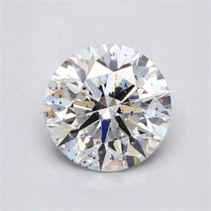 Picture of Natural Diamond 1.08 Carats, Round with Excellent Cut, E Color, I1 Clarity and Certified by GIA