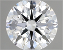 Lab Grown Diamond 1.04 Carats, Round with Ideal Cut, D Color, VVS2 Clarity and Certified by IGI