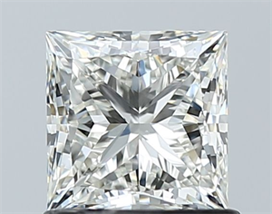 Picture of Natural Diamond 1.01 Carats, Princess with  Cut, I Color, VS2 Clarity and Certified by GIA
