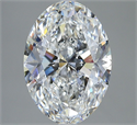 Diamante Natural 3.81 quilates, Ovalado , Color F, claridad SI1 y certificado GIA