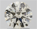Natural Diamond 1.31 Carats, Round with Excellent Cut, J Color, SI1 Clarity and Certified by IGI