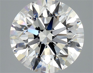 Picture of Natural Diamond 2.70 Carats, Round with Excellent Cut, F Color, IF Clarity and Certified by GIA