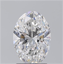 Natural Diamond 2.02 Carats, Oval with  Cut, E Color, VVS2 Clarity and Certified by GIA