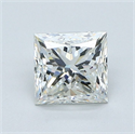 Diamante Natural 1.00 quilates, Princesa , Color J, claridad VS2 y certificado GIA