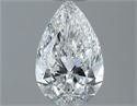 Natural Diamond 0.70 Carats, Pear with  Cut, F Color, VVS2 Clarity and Certified by GIA