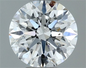 Picture of Natural Diamond 0.71 Carats, Round with Excellent Cut, F Color, SI1 Clarity and Certified by GIA