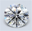 Natural Diamond 2.20 Carats, Round with Excellent Cut, G Color, SI1 Clarity and Certified by GIA
