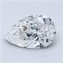 Diamante Natural 2.01 quilates, De pera , Color D, claridad SI2 y certificado GIA