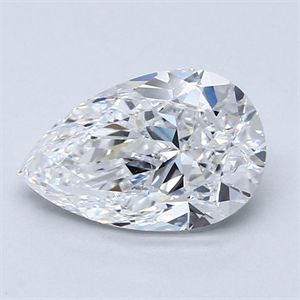 Foto Diamante Natural 2.01 quilates, De pera , Color D, claridad SI2 y certificado GIA de