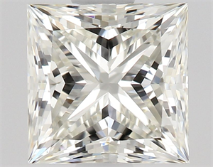 Picture of Natural Diamond 0.92 Carats, Princess with  Cut, J Color, VVS1 Clarity and Certified by GIA