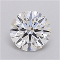 Lab Grown Diamond 1.11 Carats, Round with Ideal Cut, G Color, VVS2 Clarity and Certified by IGI