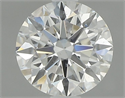 Natural Diamond 0.86 Carats, Round with Excellent Cut, G Color, SI2 Clarity and Certified by HRD