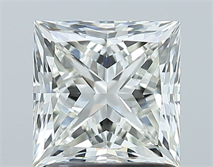 Picture of Natural Diamond 1.50 Carats, Princess with  Cut, J Color, VS1 Clarity and Certified by GIA