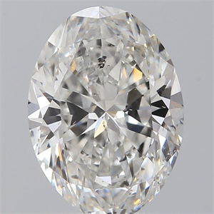 Picture of Natural Diamond 1.51 Carats, Oval with  Cut, G Color, SI2 Clarity and Certified by GIA
