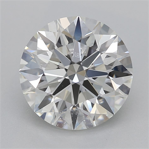 Picture of Natural Diamond 2.09 Carats, Round with Excellent Cut, I Color, VS1 Clarity and Certified by GIA