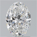 Natural Diamond 0.90 Carats, Oval with  Cut, E Color, SI1 Clarity and Certified by GIA