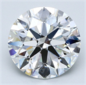 Diamante Natural 4.50 quilates, Redondo , Color F, claridad VS2 y certificado GIA