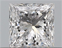 Natural Diamond 0.40 Carats, Princess with  Cut, D Color, VS1 Clarity and Certified by GIA