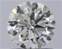 Natural Diamond 0.73 Carats, Round with Excellent Cut, K Color, IF Clarity and Certified by GIA