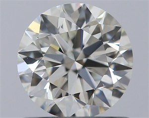 Picture of Natural Diamond 0.73 Carats, Round with Excellent Cut, K Color, IF Clarity and Certified by GIA