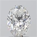Natural Diamond 1.00 Carats, Oval with  Cut, D Color, VS1 Clarity and Certified by GIA