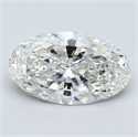 Diamante Natural 3.01 quilates, Ovalado , Color H, claridad SI2 y certificado GIA