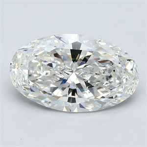 Foto Diamante Natural 3.01 quilates, Ovalado , Color H, claridad SI2 y certificado GIA de