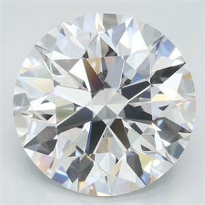 Picture of Lab Grown Diamond 3.10 Carats, Round with Excellent Cut, D Color, FL Clarity and Certified by GIA