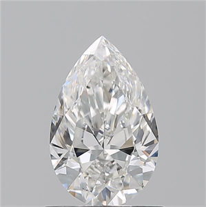 Picture of Natural Diamond 0.91 Carats, Pear with  Cut, G Color, VVS1 Clarity and Certified by GIA