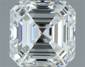 Picture of Natural Diamond 1.02 Carats, Asscher with  Cut, H Color, IF Clarity and Certified by IGI
