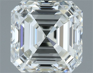 Picture of Natural Diamond 1.02 Carats, Asscher with  Cut, H Color, IF Clarity and Certified by IGI