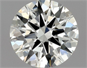 Natural Diamond 0.48 Carats, Round with Excellent Cut, G Color, VVS2 Clarity and Certified by GIA