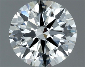 Picture of Natural Diamond 0.80 Carats, Round with Excellent Cut, H Color, VS2 Clarity and Certified by IGI