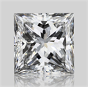 Natural Diamond 0.51 Carats, Princess with  Cut, E Color, VVS1 Clarity and Certified by GIA