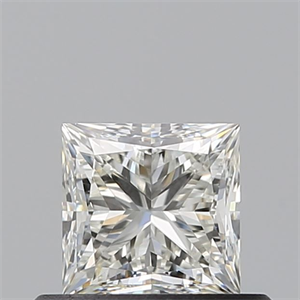 Picture of Natural Diamond 0.54 Carats, Princess with  Cut, J Color, IF Clarity and Certified by GIA