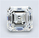Diamante Natural 1.90 quilates, Asscher , Color H, claridad VVS2 y certificado GIA
