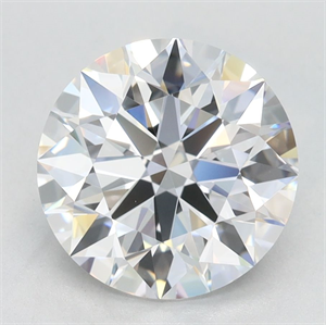 Picture of Lab Grown Diamond 2.49 Carats, Round with Excellent Cut, D Color, VVS1 Clarity and Certified by GIA