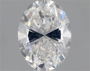 Foto Diamante Natural 0.50 quilates, Ovalado , Color E, claridad SI2 y certificado GIA de